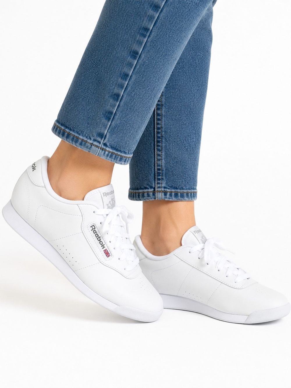 Reebok Classic White Leather Retro  Women's Classic White Leather Sneakers 7.5